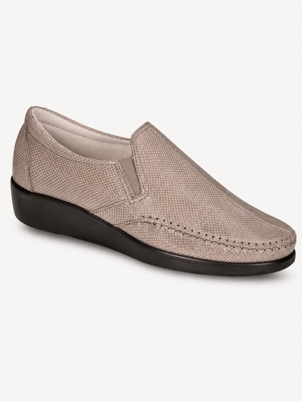 SAS Dream Comfort Loafers in Mushroom Snake Beige Tan 8.5 WW